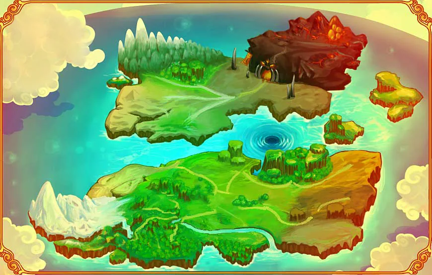Mapa-múndi ilustrado